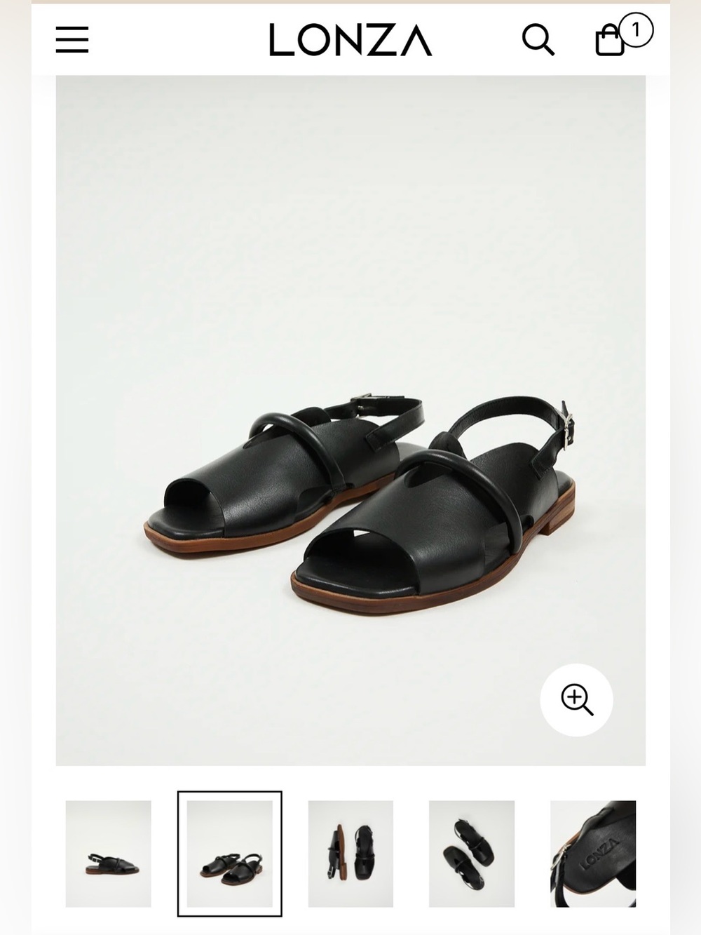 Lonza - Bergen Black Sandal